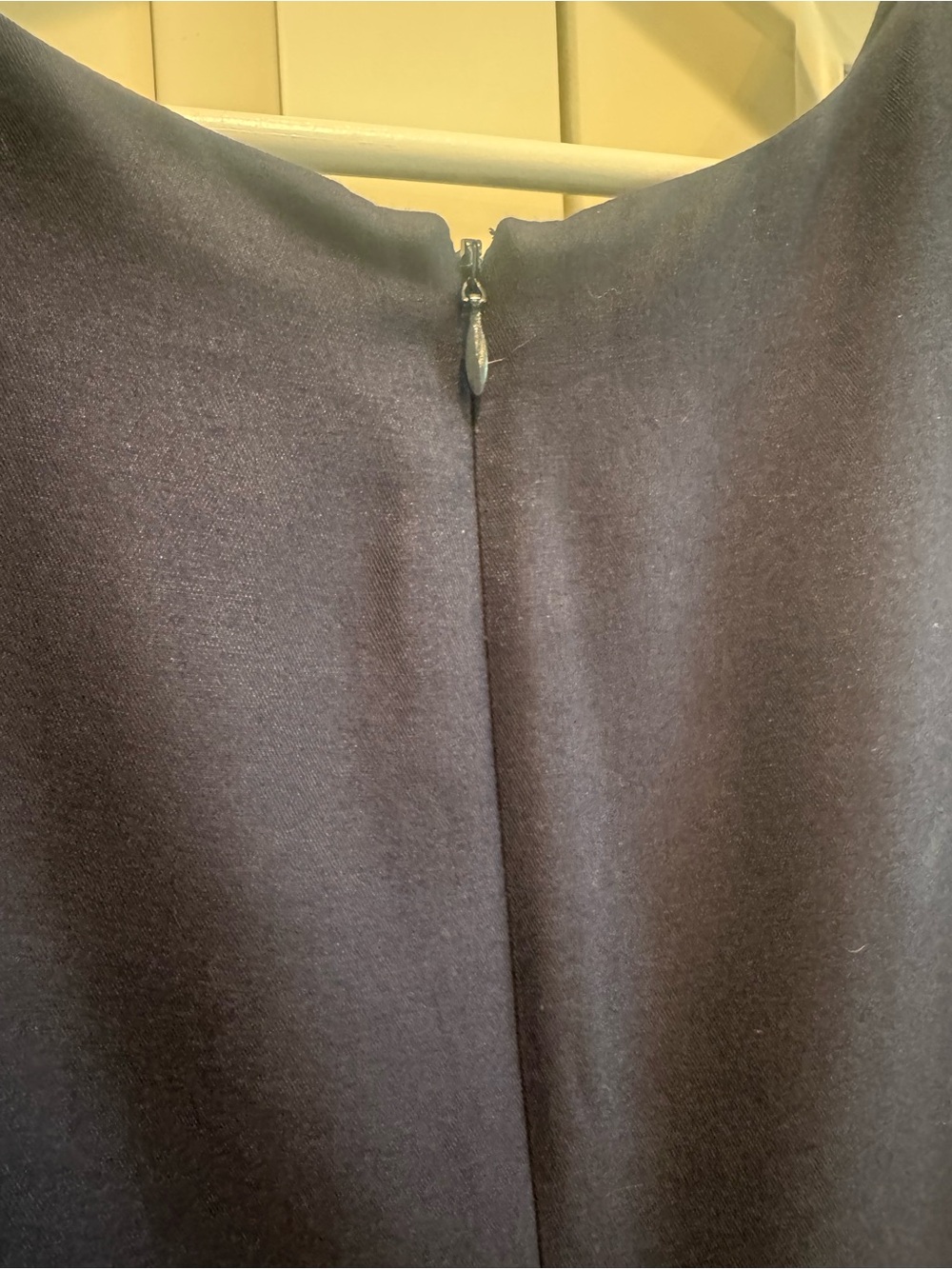 Boden Navy Embellished Spot Wool Silk Fit & Flare Cocktail Dress - Picture 6 of 9